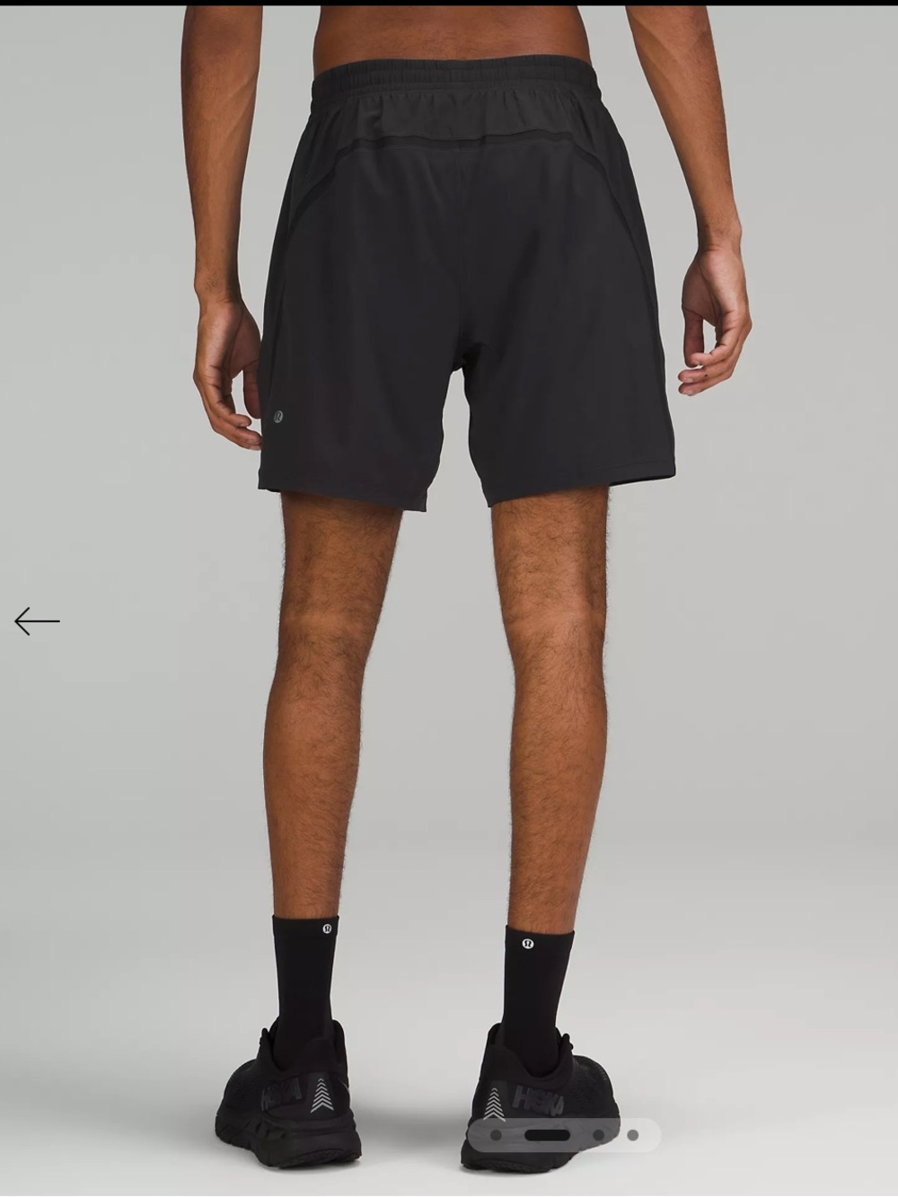 lululemon athletica Men’s Pace Breaker Short- Black - Picture 2 of 5